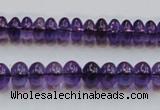 CSA08 15.5 inches 5*8mm rondelle synthetic amethyst beads wholesale