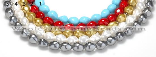 CSB05 16 inches 16*20mm nugget shell pearl beads Wholesale