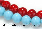 CSB06 16 inches 8mm round shell pearl beads Wholesale