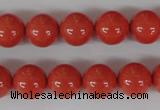 CSB102 15.5 inches 12mm round shell pearl beads wholesale