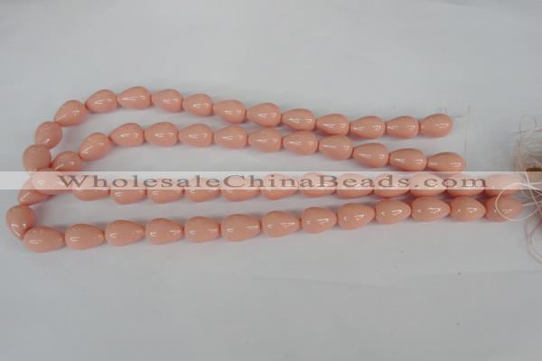 CSB106 15.5 inches 10*14mm teardrop shell pearl beads wholesale