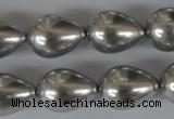 CSB115 15.5 inches 15*19mm teardrop shell pearl beads wholesale