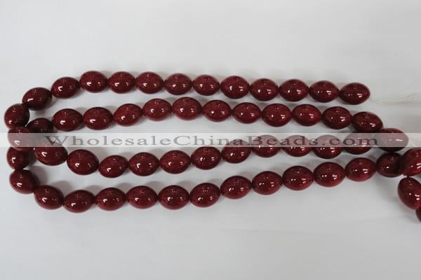 CSB122 15.5 inches 12*15mm rice shell pearl beads wholesale