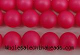 CSB1301 15.5 inches 6mm matte round shell pearl beads wholesale