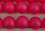 CSB1303 15.5 inches 10mm matte round shell pearl beads wholesale