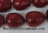 CSB131 15.5 inches 18*22mm nuggets shell pearl beads wholesale