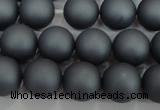 CSB1325 15.5 inches 4mm matte round shell pearl beads wholesale