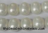 CSB136 15.5 inches 12*15mm – 13*16mm oval shell pearl beads