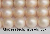 CSB1364 15.5 inches 12mm matte round shell pearl beads wholesale