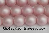 CSB1374 15.5 inches 12mm matte round shell pearl beads wholesale