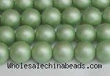 CSB1391 15.5 inches 6mm matte round shell pearl beads wholesale