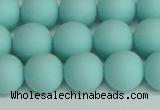 CSB1404 15.5 inches 12mm matte round shell pearl beads wholesale