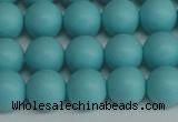 CSB1408 15.5 inches 10mm matte round shell pearl beads wholesale