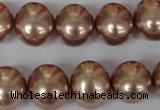 CSB141 15.5 inches 12*15mm – 13*16mm oval shell pearl beads