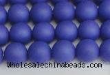 CSB1412 15.5 inches 8mm matte round shell pearl beads wholesale