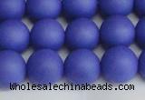 CSB1414 15.5 inches 12mm matte round shell pearl beads wholesale