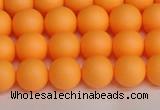 CSB1421 15.5 inches 6mm matte round shell pearl beads wholesale