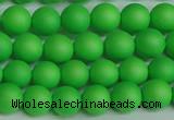 CSB1431 15.5 inches 6mm matte round shell pearl beads wholesale