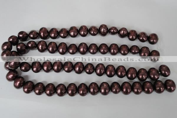 CSB149 15.5 inches 12*15mm – 13*16mm oval shell pearl beads