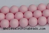 CSB1621 15.5 inches 6mm round matte shell pearl beads wholesale