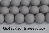 CSB1680 15.5 inches 4mm round matte shell pearl beads wholesale