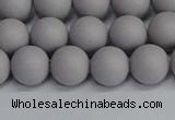 CSB1681 15.5 inches 6mm round matte shell pearl beads wholesale