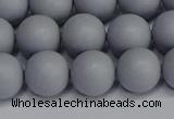 CSB1693 15.5 inches 10mm round matte shell pearl beads wholesale