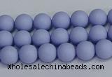 CSB1700 15.5 inches 4mm round matte shell pearl beads wholesale