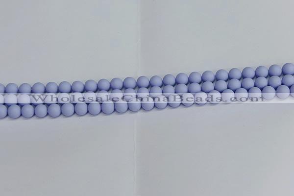 CSB1700 15.5 inches 4mm round matte shell pearl beads wholesale