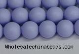 CSB1702 15.5 inches 8mm round matte shell pearl beads wholesale