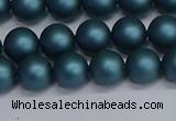 CSB1731 15.5 inches 6mm round matte shell pearl beads wholesale