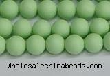 CSB1741 15.5 inches 6mm round matte shell pearl beads wholesale