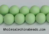 CSB1742 15.5 inches 8mm round matte shell pearl beads wholesale