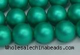 CSB1754 15.5 inches 12mm round matte shell pearl beads wholesale