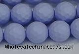 CSB1963 15.5 inches 10mm faceted round matte shell pearl beads