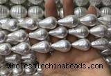 CSB2127 15.5 inches 16*25mm teardrop shell pearl beads wholesale