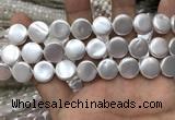 CSB2138 15.5 inches 14mm coin shell pearl beads wholesale