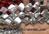 CSB2161 15.5 inches 16*16mm - 18*20mm baroque shell pearl beads