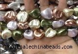 CSB2177 15.5 inches 16*16mm - 20*22mm baroque mixed shell pearl beads