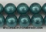 CSB2332 15.5 inches 8mm round wrinkled shell pearl beads wholesale