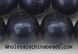 CSB2346 15.5 inches 16mm round wrinkled shell pearl beads wholesale