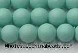 CSB2551 15.5 inches 6mm round matte wrinkled shell pearl beads