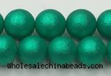 CSB2562 15.5 inches 8mm round matte wrinkled shell pearl beads