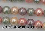 CSB324 15.5 inches 10mm round mixed color shell pearl beads