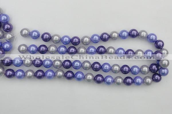 CSB369 15.5 inches 12mm round mixed color shell pearl beads