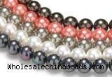 CSB38 16 inches 10mm round shell pearl beads Wholesale