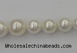 CSB400 15.5 inches 8mm - 16mm round shell pearl beads