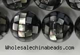 CSB4035 15.5 inches 14mm ball abalone shell beads wholesale