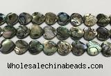 CSB4115 15.5 inches 16mm heart abalone shell beads wholesale