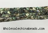 CSB4143 15.5 inches 8*8mm square abalone shell beads wholesale